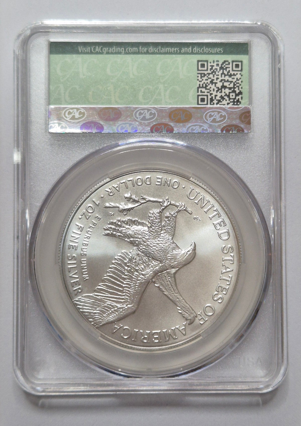 2024 American Silver Eagle – CACG MS70 First Delivery – 1oz .999 Fine Silver