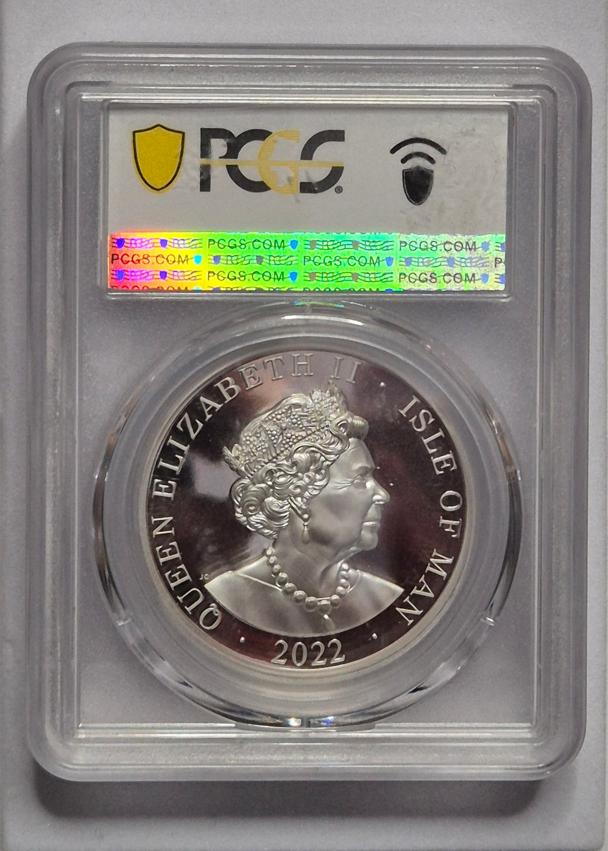 2022 Isle of Man Longboat Silver Noble – 2oz Piedfort Ultra High Relief – PCGS PR70 DCAM First Day of Issue