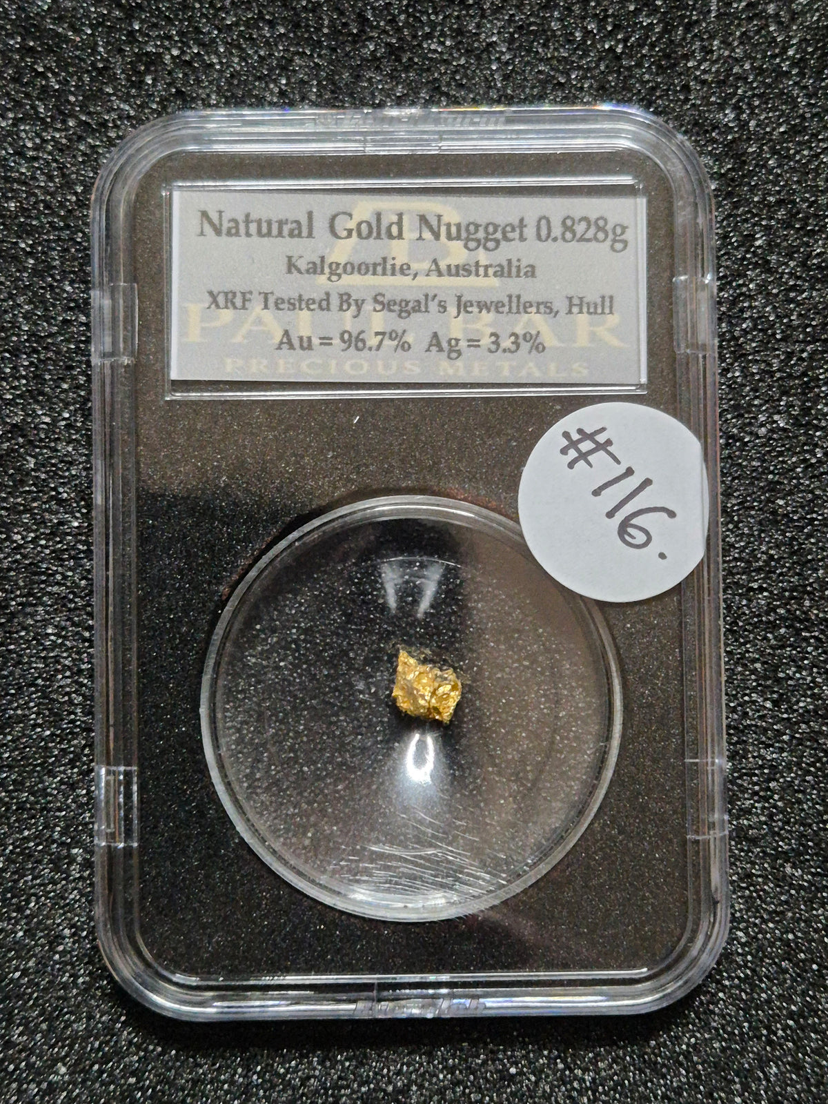 Natural Gold Nugget - 0.825g - #116