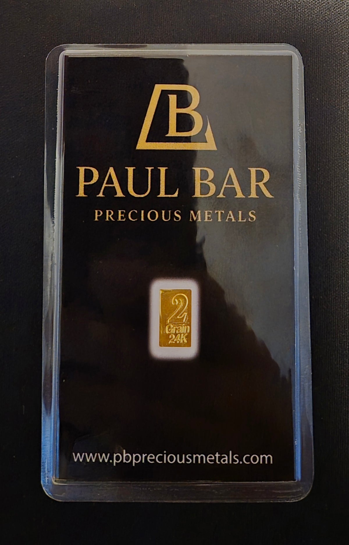 2 Grain Gold Bar in Assay image 0