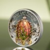 2025 Mongolia 2 oz Silver Faberge Egg; Lilies of the Valley Egg