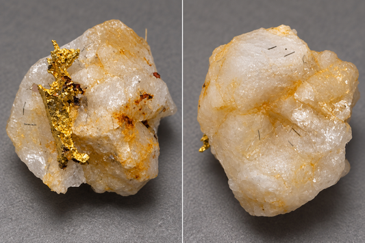 Natural Native Gold in Quartz – Folsom, California – 0.372g Collector Specimen