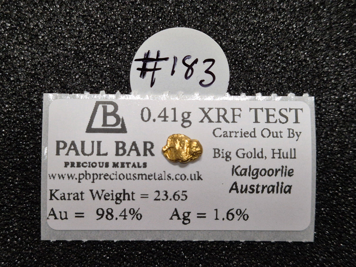 0.41g Natural Gold Nugget – Kalgoorlie, Western Australia - 23.65 Karat - #183