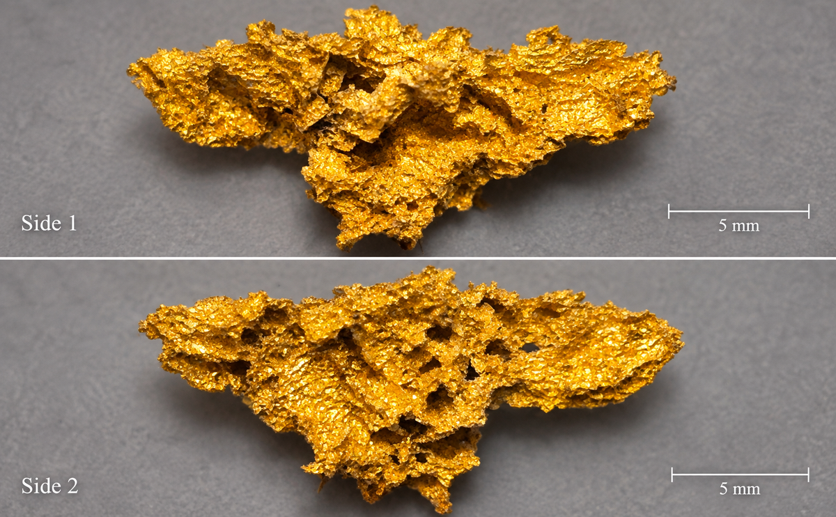 0.373g Natural Crystalline Gold Specimen – Badger Mine, California – Excellent Grade