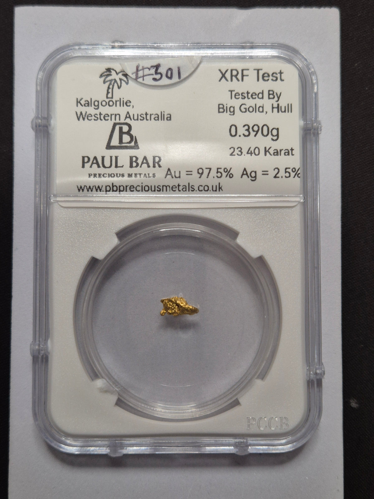 0.390g Gold Nugget - Kalgoorlie #301