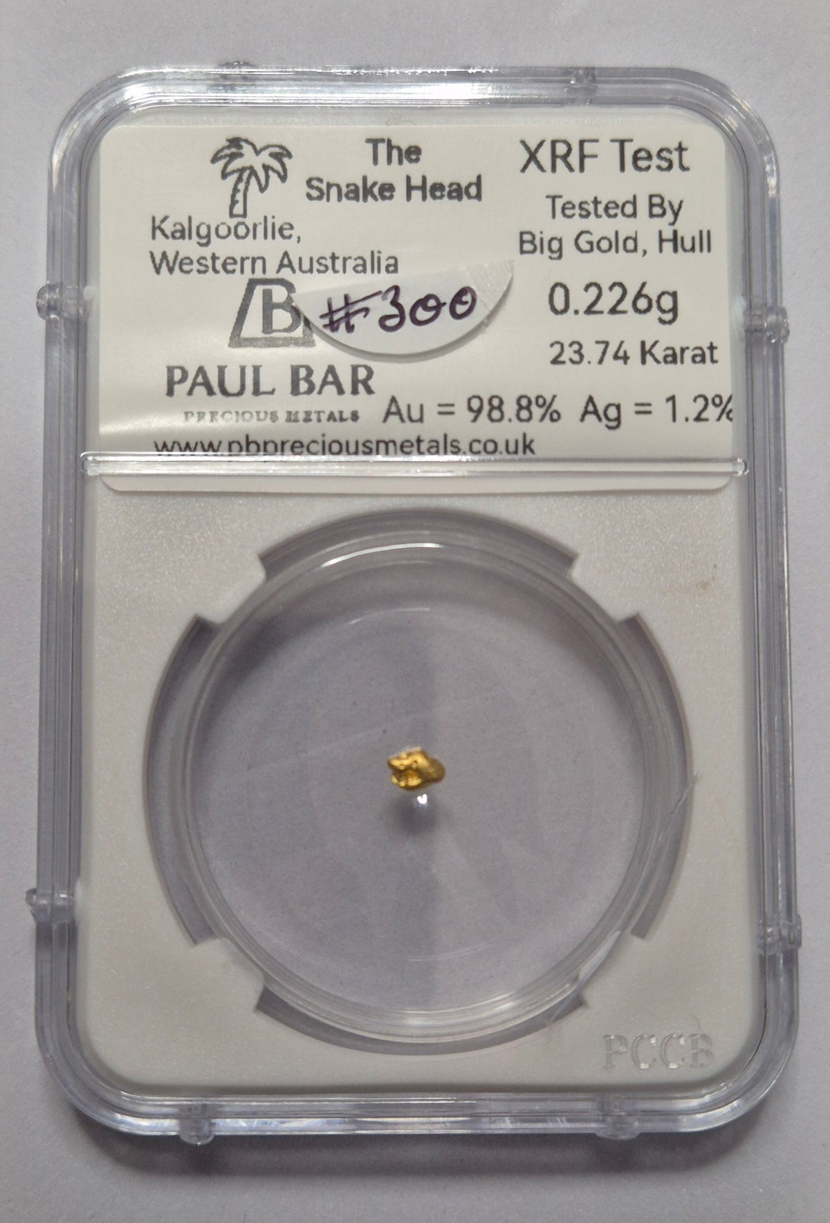 0.226g Gold Nugget - Kalgoorlie #300