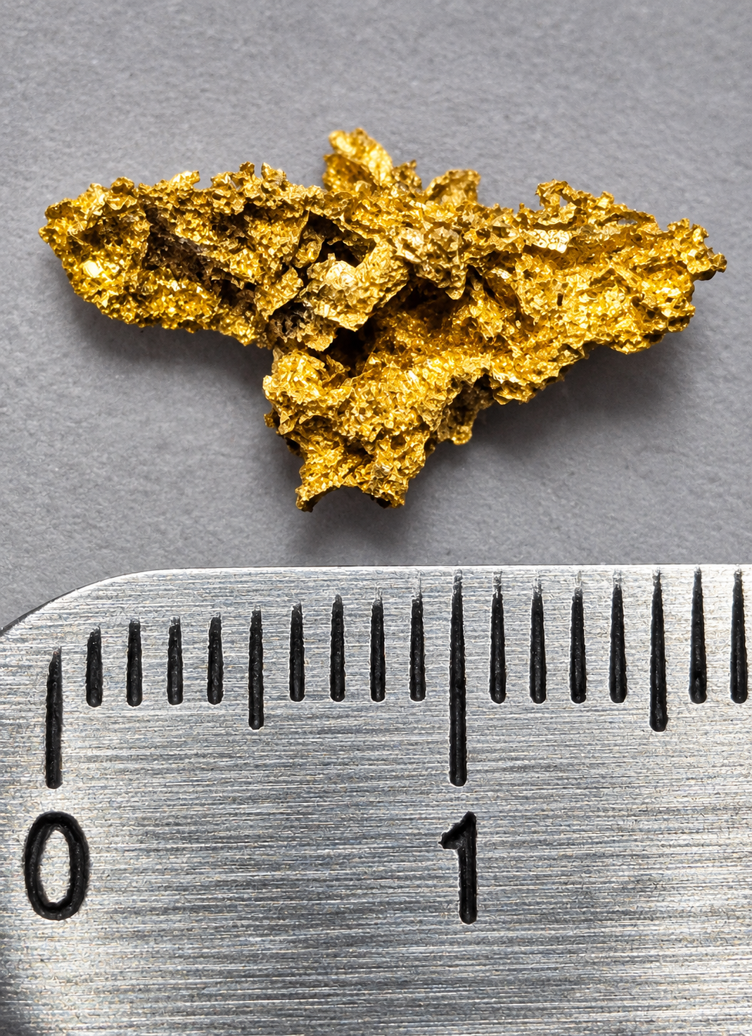 0.373g Natural Crystalline Gold Specimen – Badger Mine, California – Excellent Grade